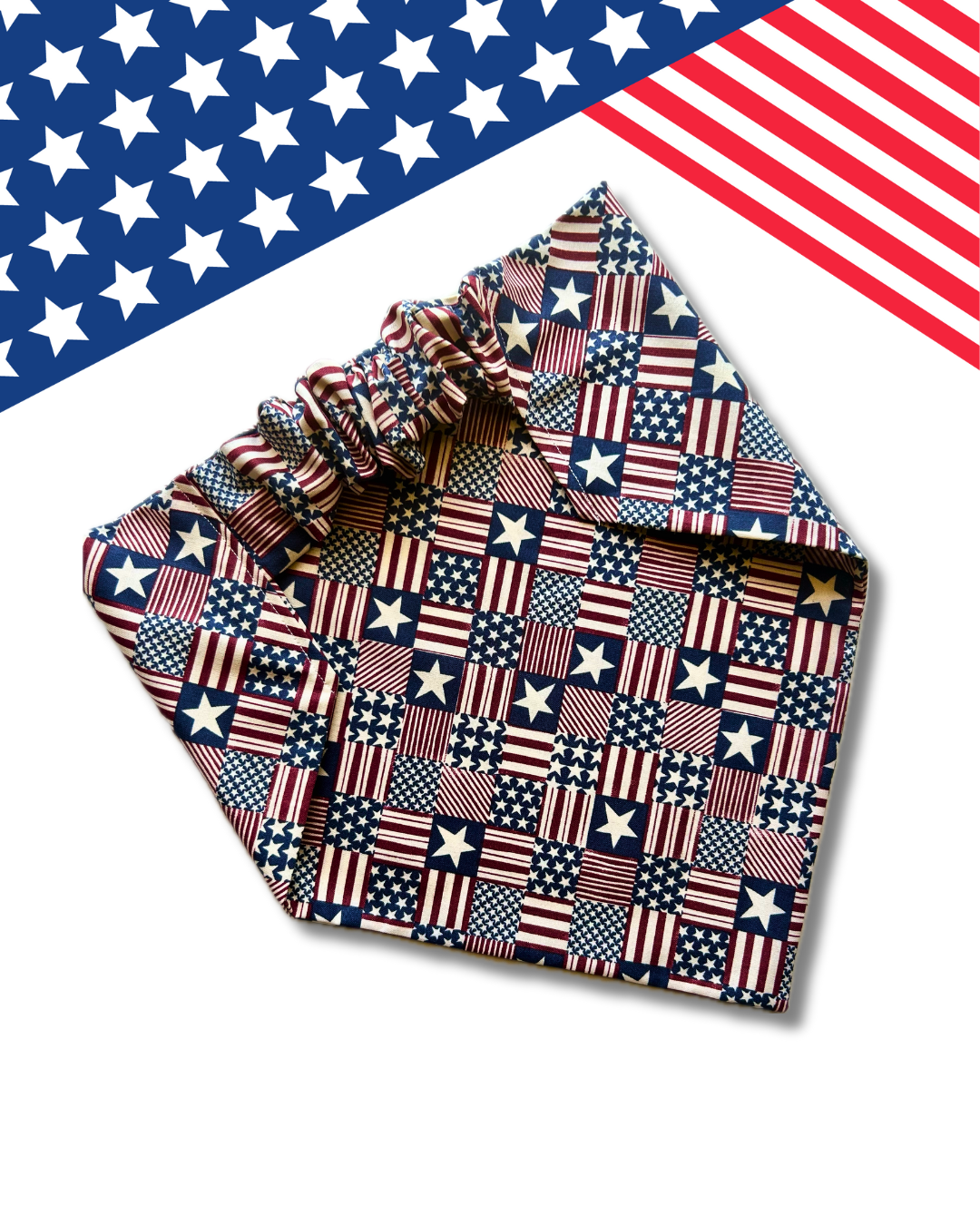 Star Spangled Stud Scrunchie Bandana