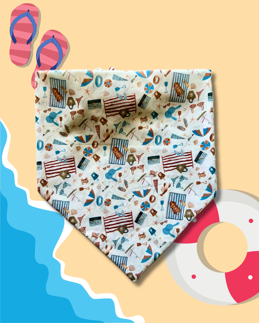 Summertime Sunshine Scrunchie Bandana