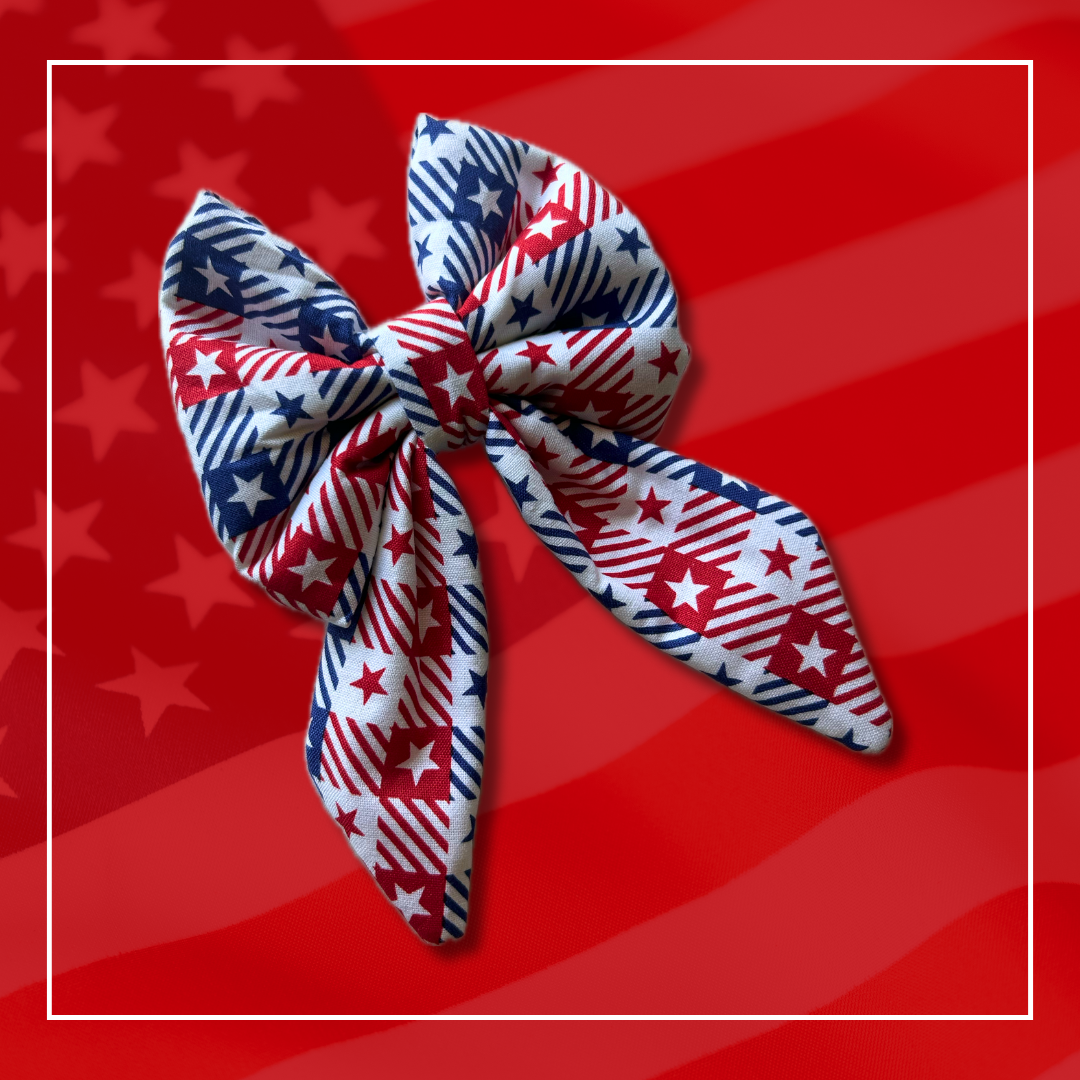 Land of the Free Slip Over the Collar Sailor Bow
