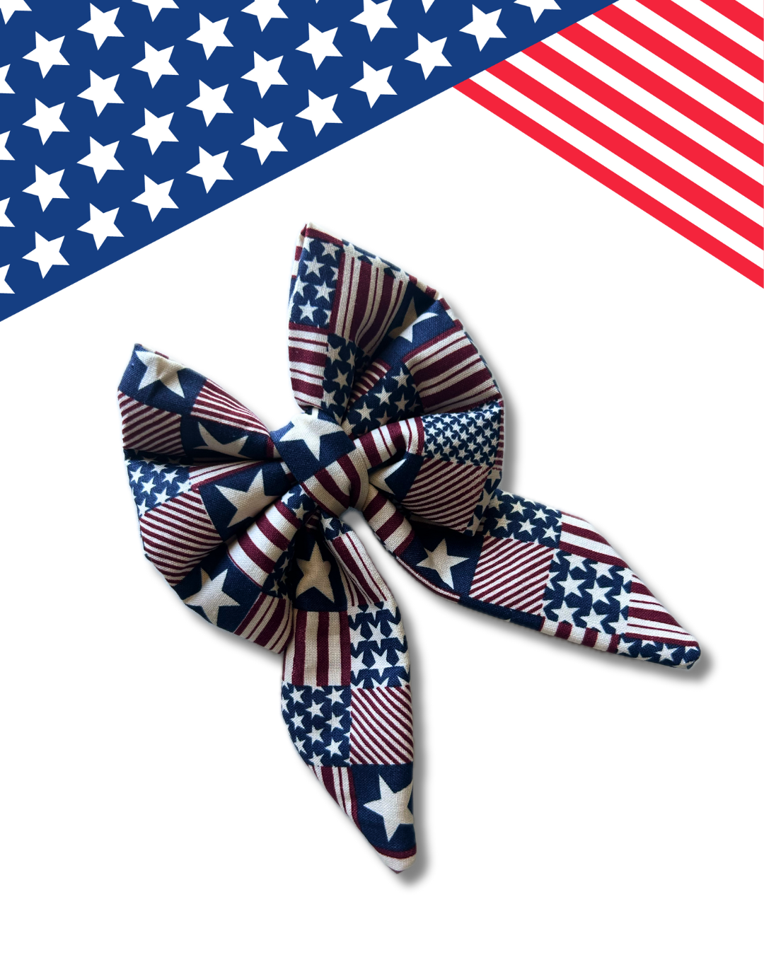 Star Spangled Stud Slip Over the Collar Sailor Bow