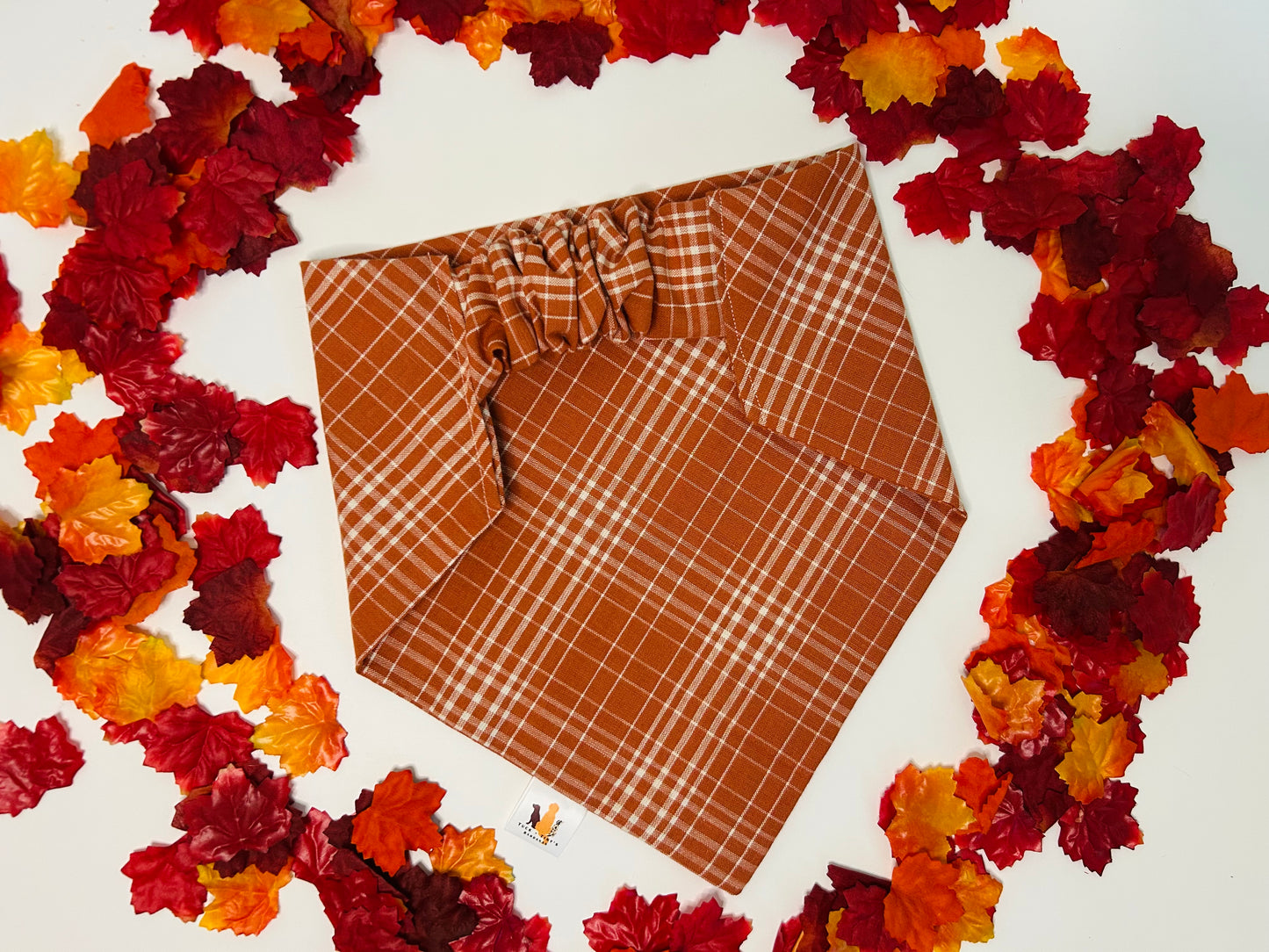 Autumn Skies and Pumpkin Pies Scrunchie Bandana