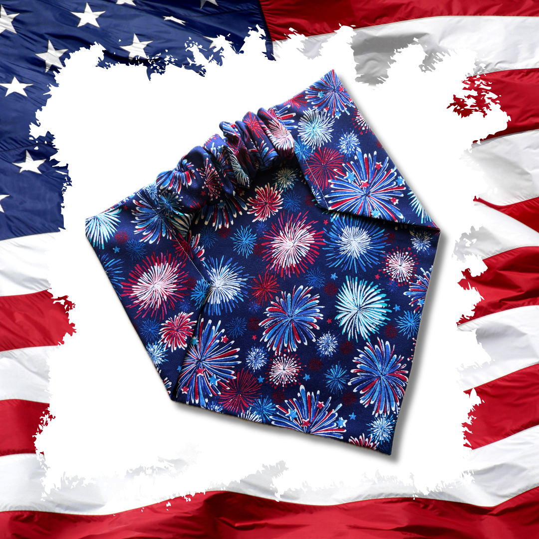 God Bless America Scrunchie Bandana