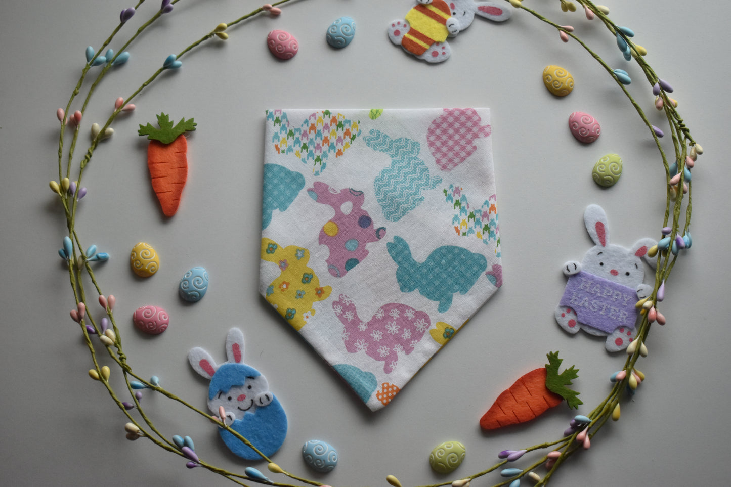 Bunny Trail Slip Over the Collar Bandana