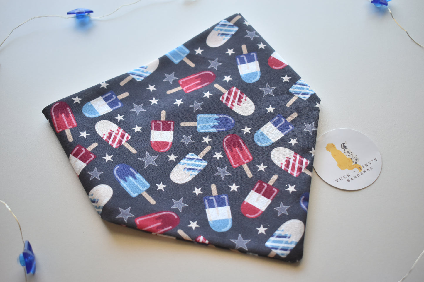 Patriotic Pupsicles Slip Over the Collar Bandana
