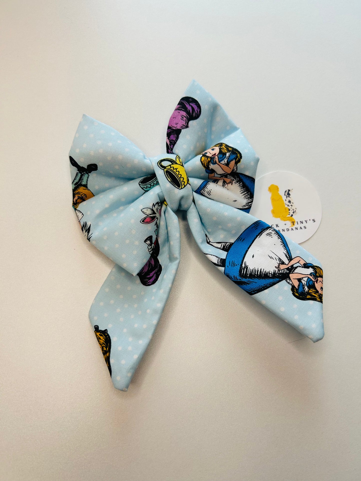 The Mad Tea Party Slip Over the Collar Sailor Bow
