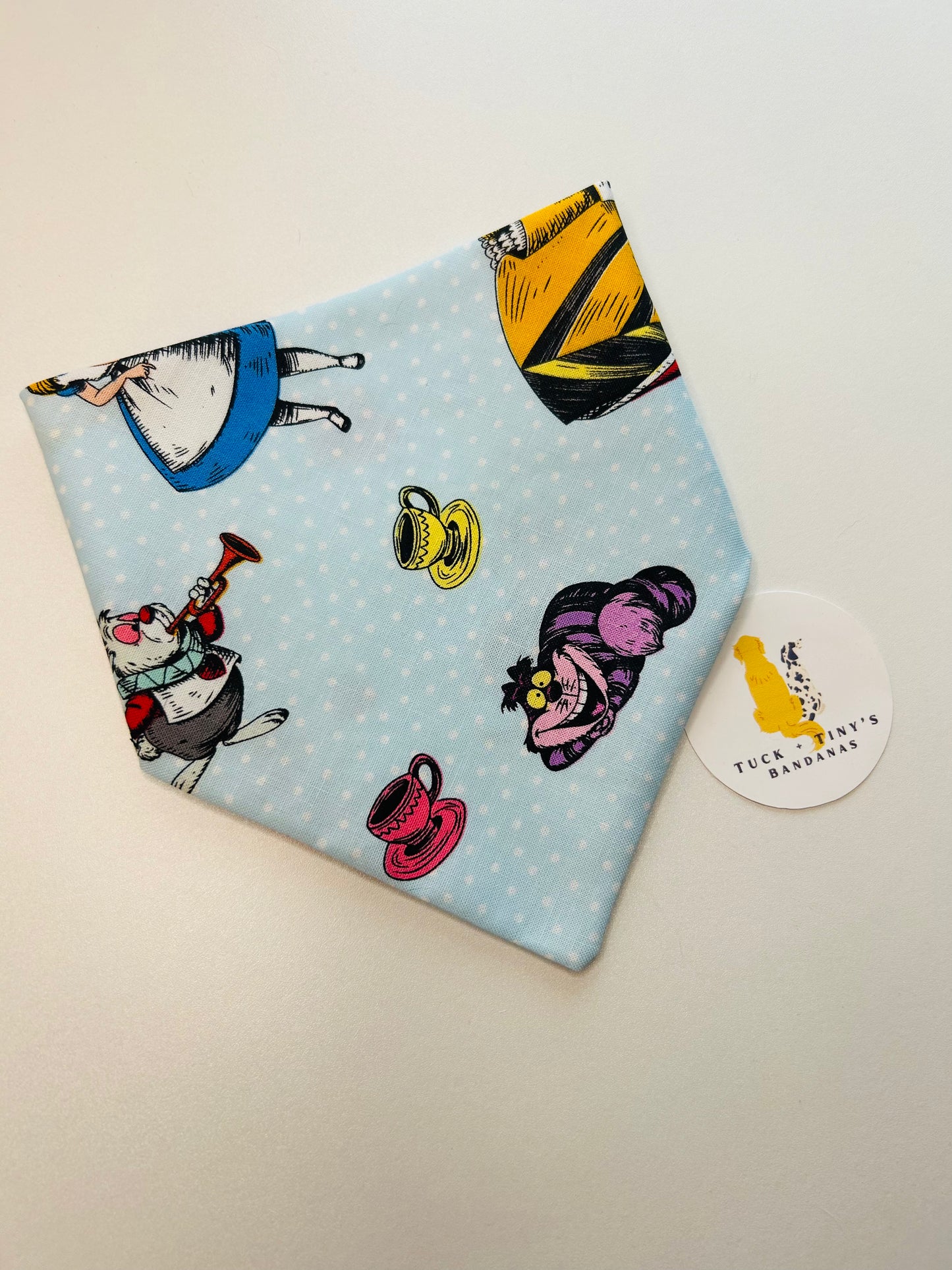 The Mad Tea Party Slip Over the Collar Bandana