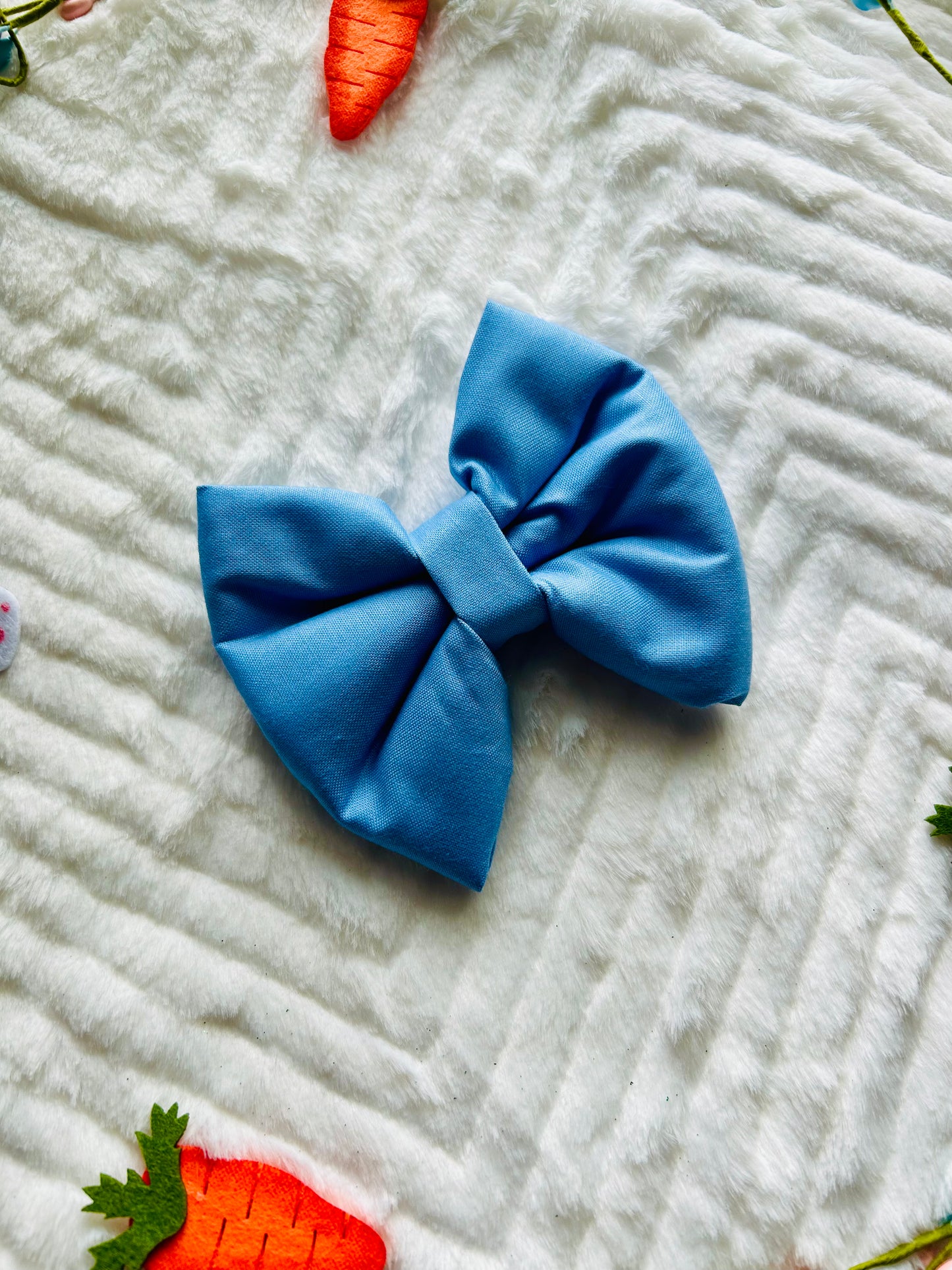 Blueberry Slip Over the Collar Bow Tie