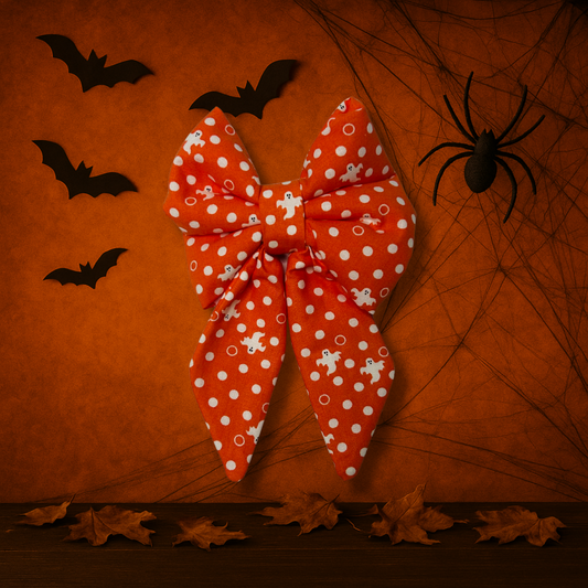 Too Cute To Spook Slip Over the Collar Sailor Bow