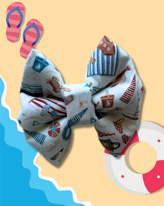 Summertime Sunshine Slip Over the Collar Bow Tie
