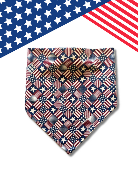 Star Spangled Stud Scrunchie Bandana