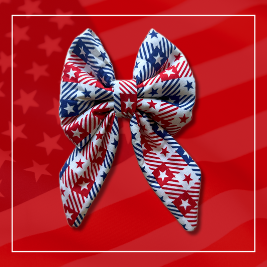 Land of the Free Slip Over the Collar Sailor Bow