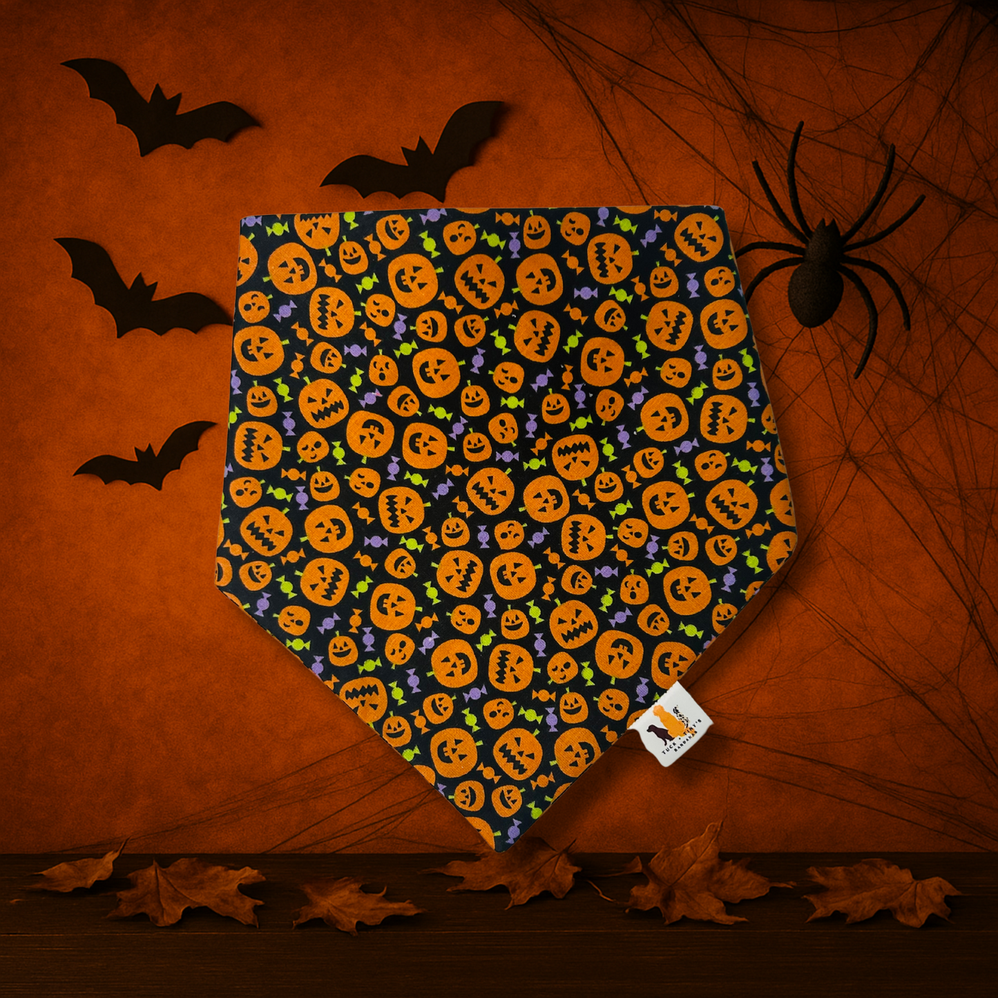 No Tricks Just Treats Scrunchie Bandana
