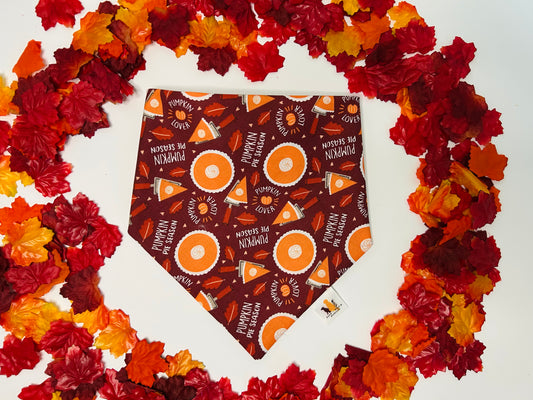 Pumpkin Spice Season Scrunchie Bandana
