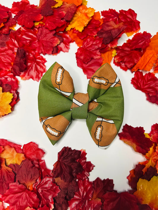 Falling Leaves and Football Please Slip Over the Collar Bow Tie