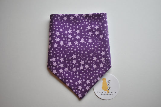 Purple Night Slip Over the Collar Bandana