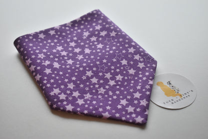 Purple Night Slip Over the Collar Bandana