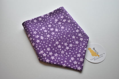 Purple Night Slip Over the Collar Bandana