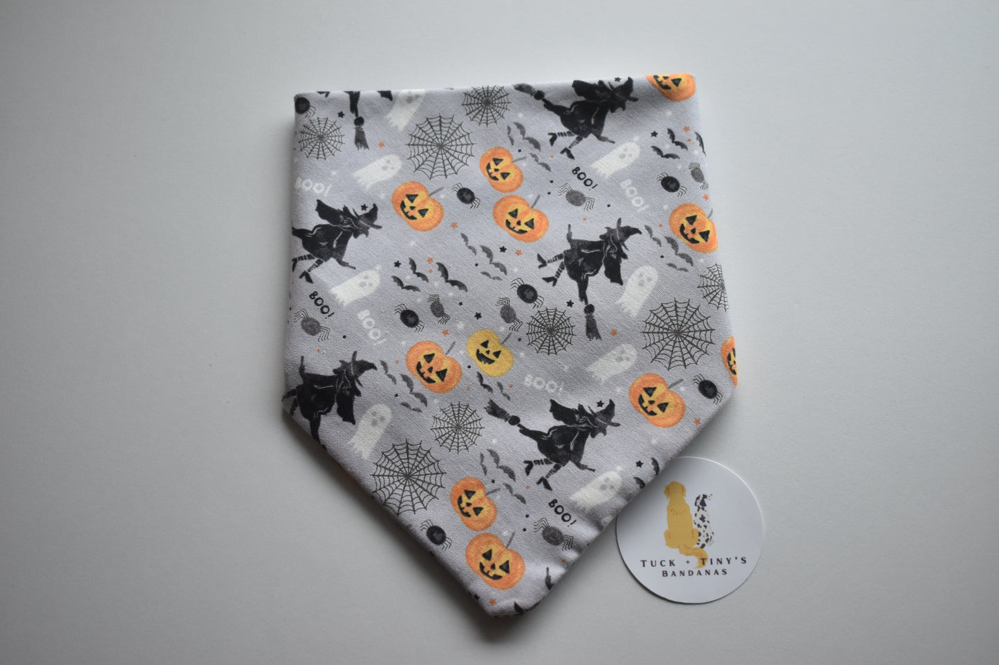 Witches, Ghosts, and Pumpkins Oh My! Slip Over the Collar Bandana