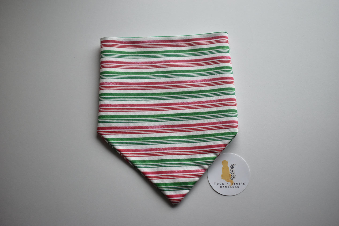 Candy Cane Cutie Slip Over The Collar Bandana