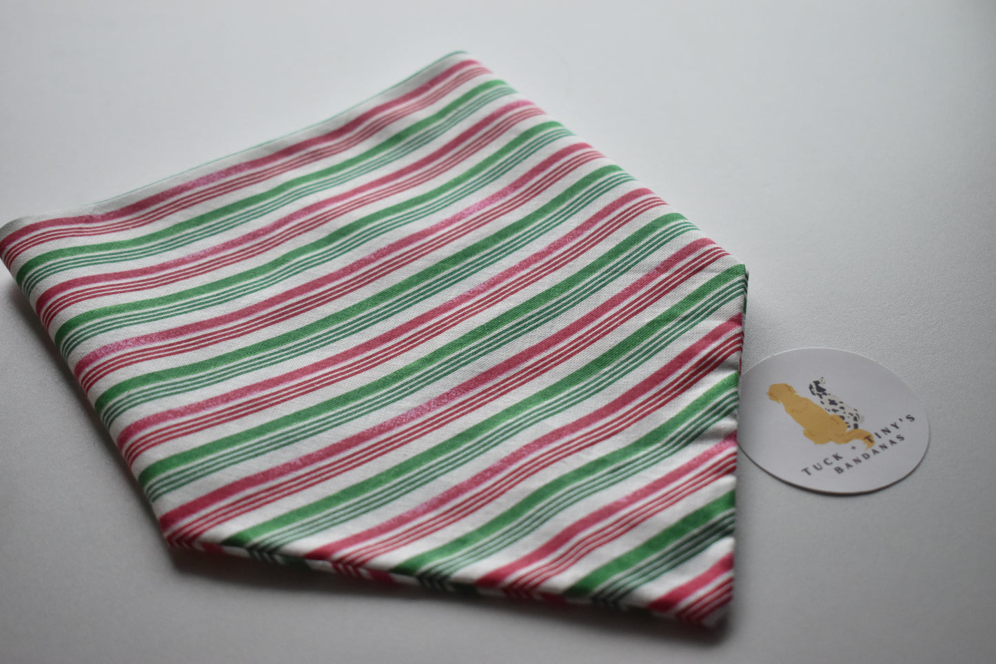 Candy Cane Cutie Slip Over The Collar Bandana