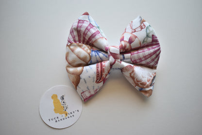 Seashells By The Seashore Slip Over the Collar Bowtie