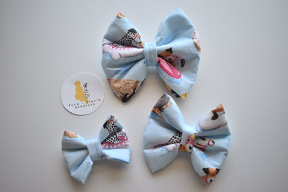 Puppy Pool Party Slip Over the Collar Bowtie