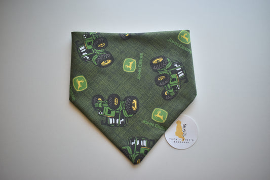 Big Green Tractor Slip Over the Collar Bandana