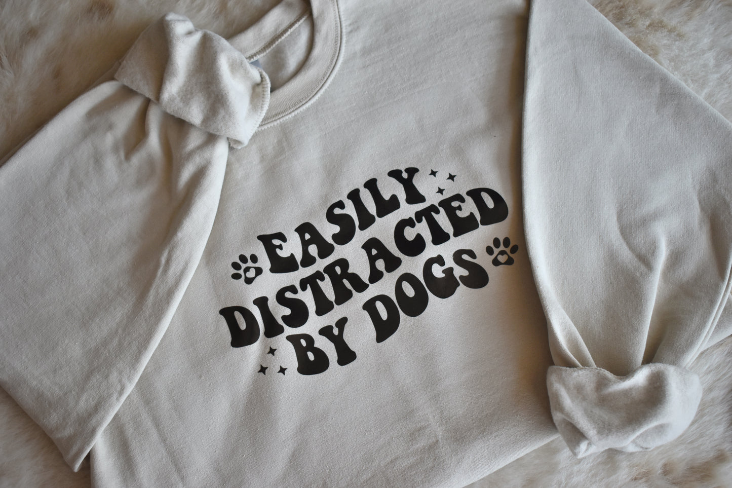 Easily Distracted By Dogs Crewneck