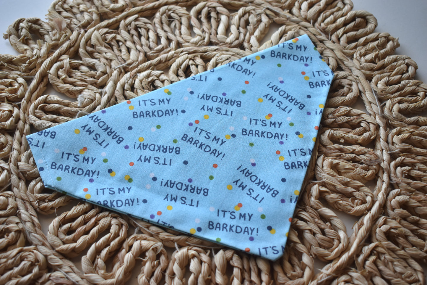 Barkday Boy Slip Over the Collar Bandana