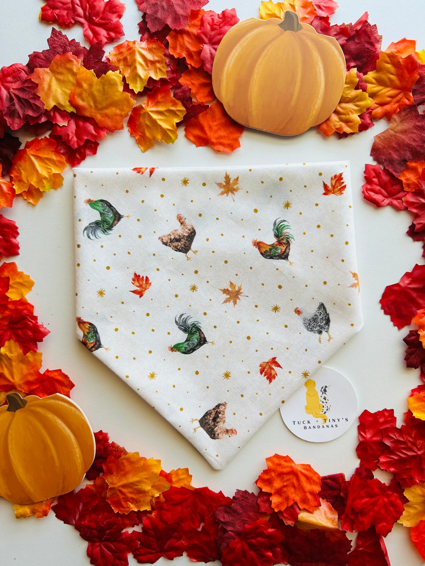 Crunchy Leaves and Cozy Sleeves Slip Over the Collar Bandana