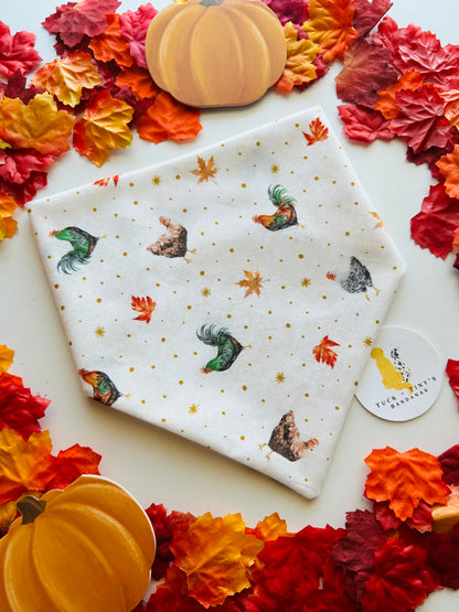 Crunchy Leaves and Cozy Sleeves Slip Over the Collar Bandana