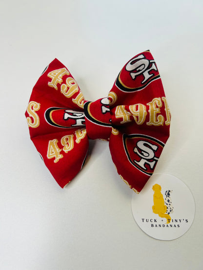 San Francisco 49ers Slip Over the Collar Bow Ties