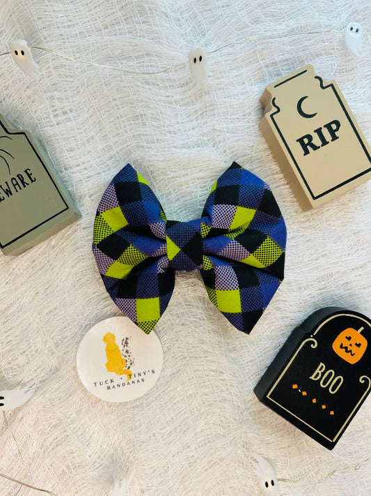 Ghostly Goblins Slip Over the Collar Bow Tie