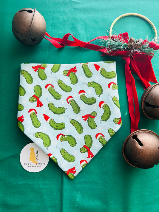 The Christmas Pickle Slip Over the Collar Bandana