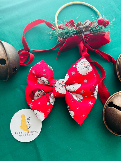 Little Saint Nick Slip Over the Collar Bow Tie