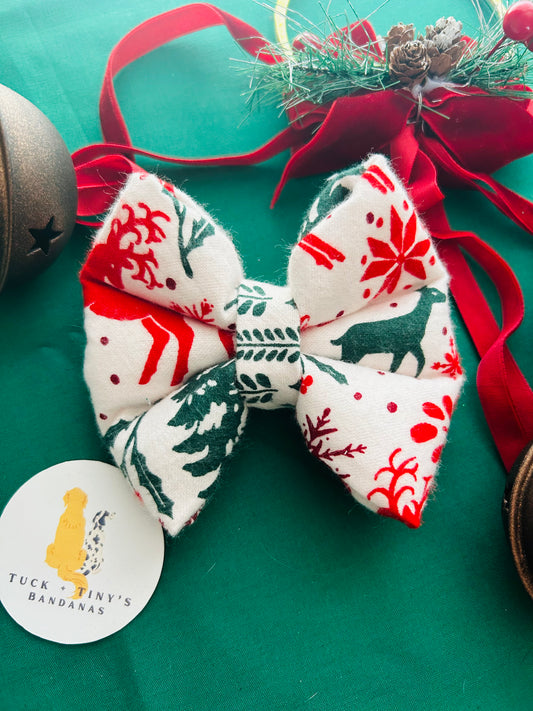 A Griswold Christmas Slip Over the Collar Bow Tie