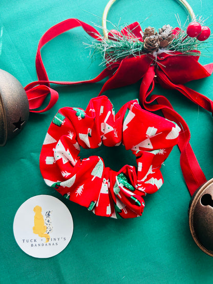 Rockin' Around the Christmas Tree Scrunchie