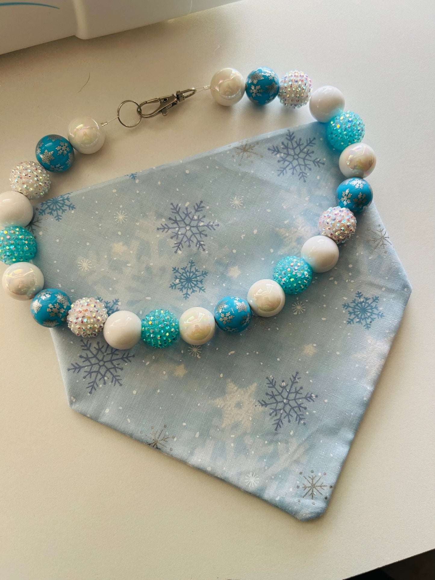 Snow Angel Beaded Necklace