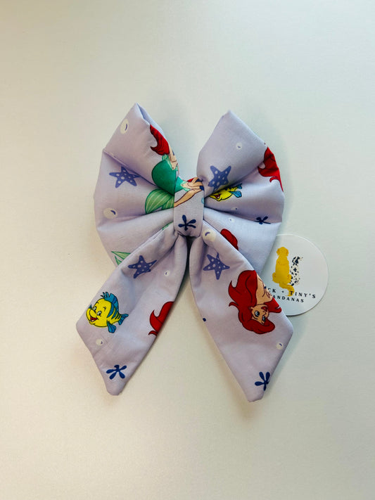 Part of Your World Slip Over the Collar Sailor Bow