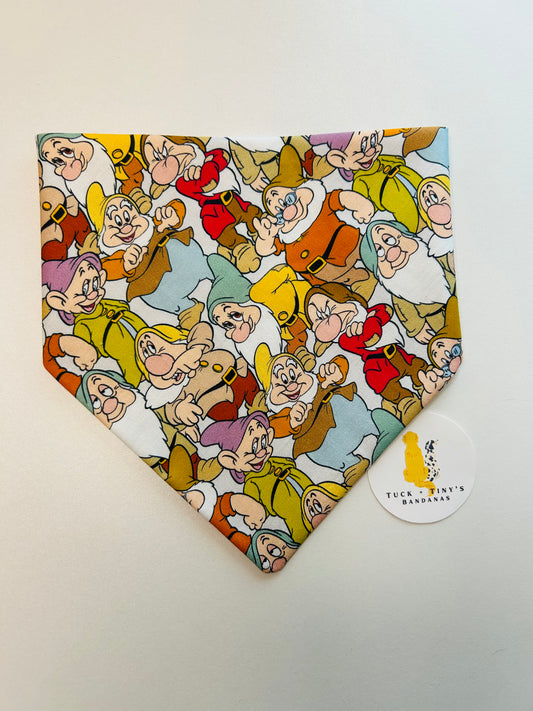The Seven Dwarfs Slip Over the Collar Bandana