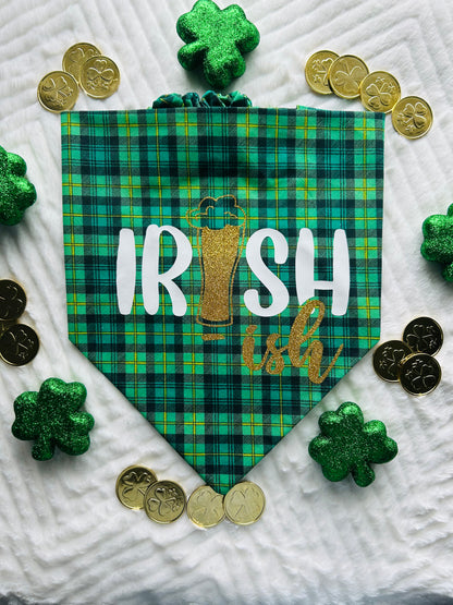 Irish-Ish Reversible Scrunchie Bandana