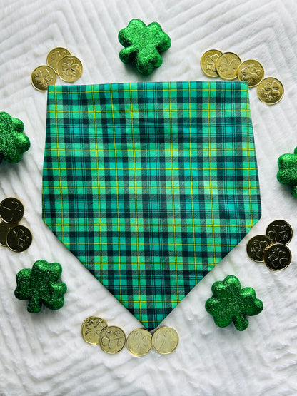 Irish-Ish Reversible Scrunchie Bandana