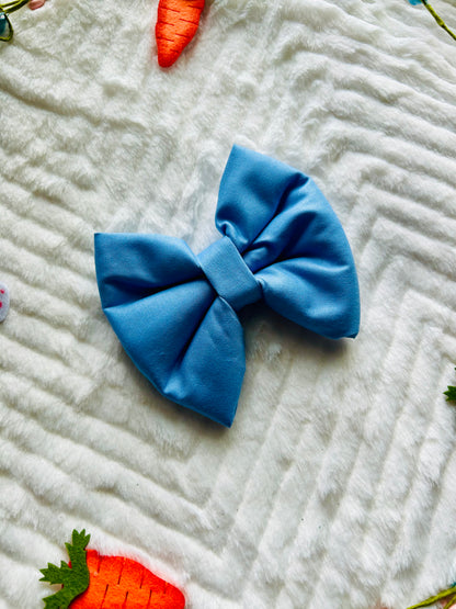 Blueberry Slip Over the Collar Bow Tie