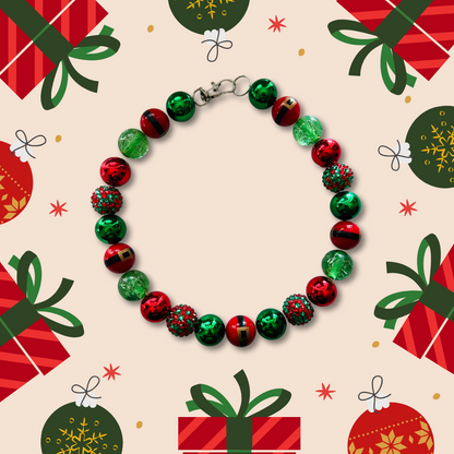 Santa's Little Elf Beaded Necklace